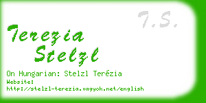 terezia stelzl business card